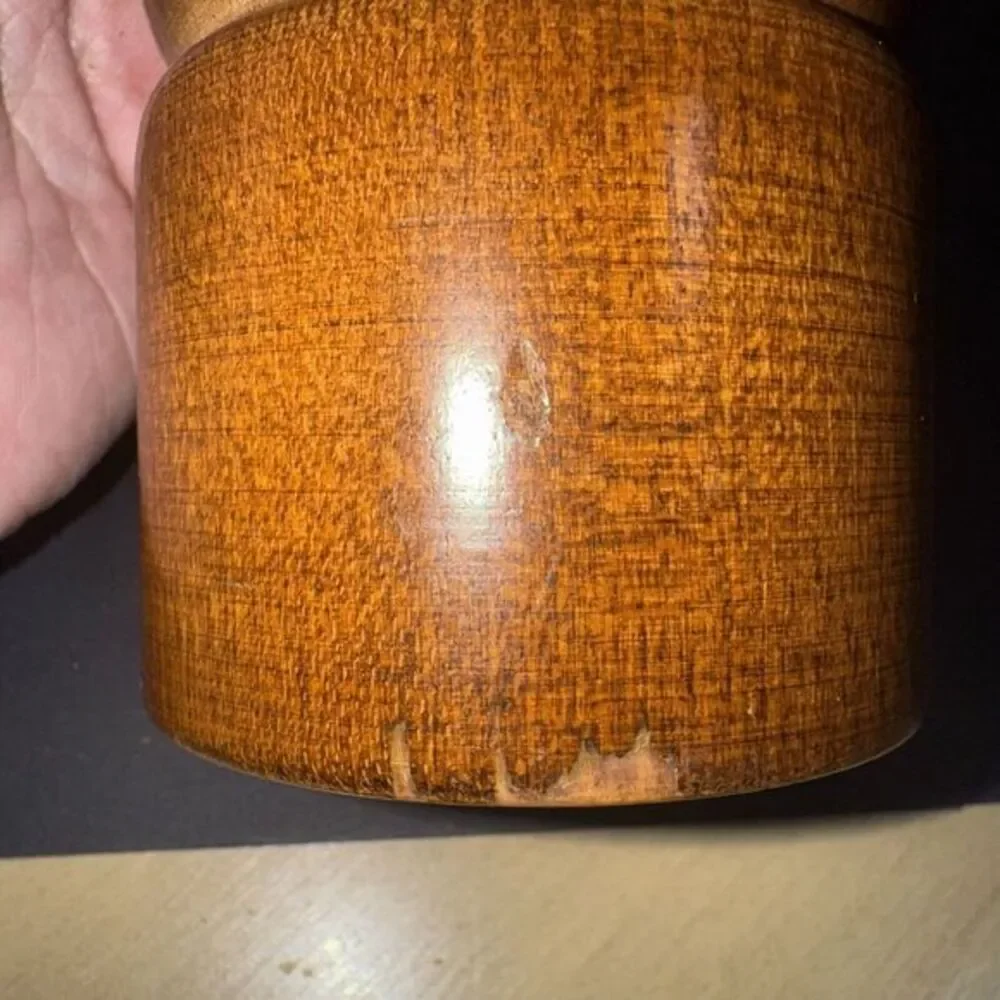 Vintage Chef Specialties Walnut Wood Pepper Mill Grinder President USA 12.5